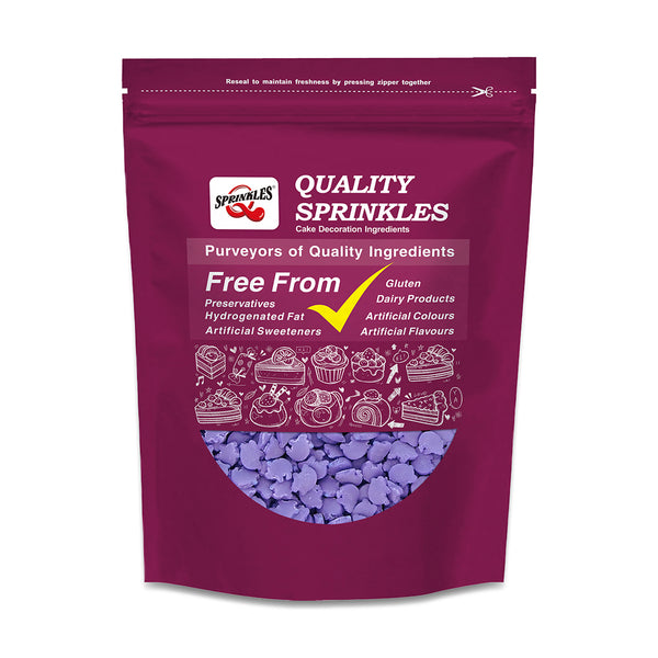 Purple Confetti Pig - Soya Free Halal Certified Sprinkles Cake Decor