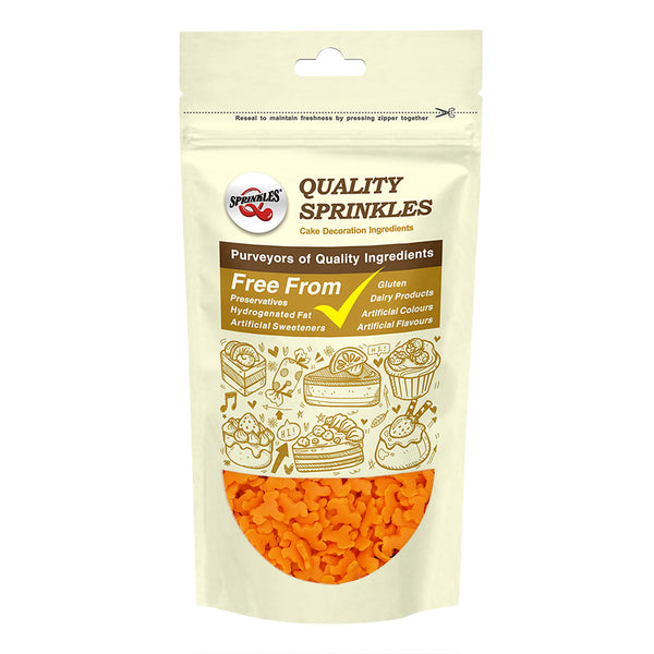 Orange Confetti Dog - Halal Certified Gluten Free Sprinkles Cake Decor