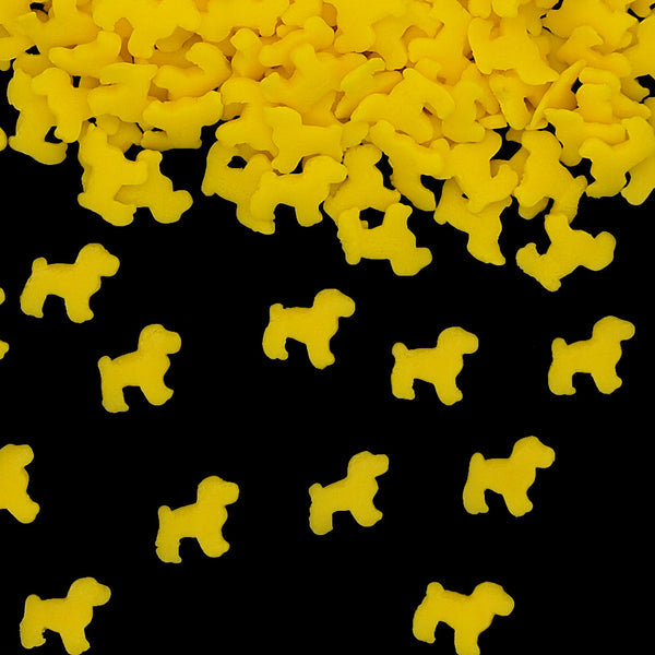 Yellow Confetti Dog - GMO Free Clean Lable Sprinkles Cake Decorations