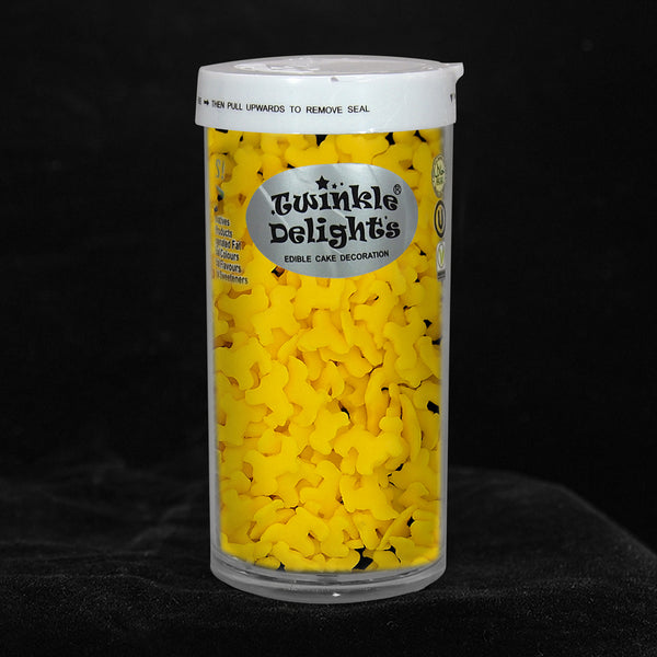 Yellow Confetti Dog - GMO Free Clean Lable Sprinkles Cake Decorations