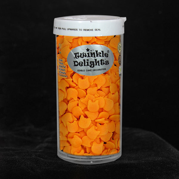 Orange Confetti Cat - Halal Certified Soya Free Sprinkles For Cake