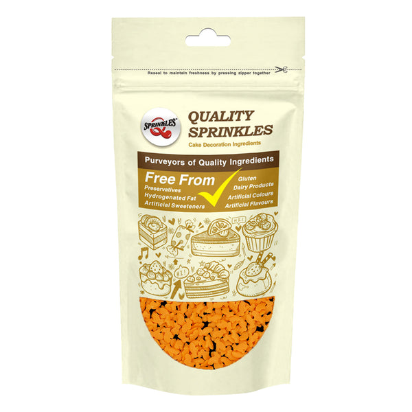 Orange Confetti Rabbit - Gluten Free Halal Certified Vegan Sprinkles