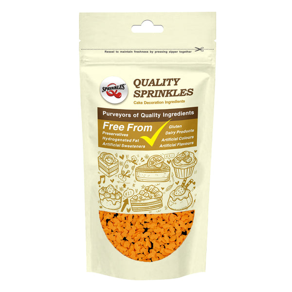 Orange Confetti Rabbit - Gluten Free Halal Certified Vegan Sprinkles