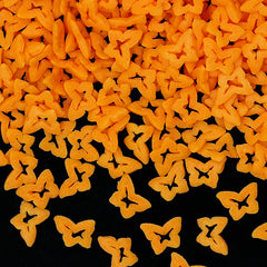 Orange Confetti Butterfly - Clean Label Sprinkles Cake Decoration (Top 14 Allergen Free, Naturally Sourced Ingredients, Plant-based, Free From GMO, Hydrogenated Fat, Palm oil, Certified Vegan, BRC, Kosher, Halal & FDA)