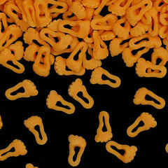 Orange Confetti Footprint - No Dairy No Soy Kosher Certified Sprinkles (Top 14 Allergen Free, Naturally Sourced Ingredients, Plant-based, Clean Label Free From GMO, Hydrogenated Fat, Palm oil, Vegan, BRC, Halal & FDA)