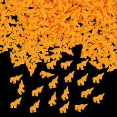Orange Confetti Unicorn - No Gluten Vegan Sprinkles Cake Decorations (Top 14 Allergen Free, Naturally Sourced Ingredients, Plant-based, Clean Label Free From GMO, Hydrogenated Fat, Palm oil, BRC, Kosher, Halal & FDA)