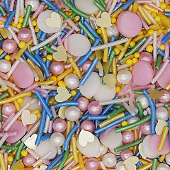 Pastel Party - Soya Free Nuts Free Halal Sprinkles Mix Cake Decoration (Top 14 Allergen Free, Naturally Sourced Ingredients, Plant-based, Clean Label Free From GMO, Hydrogenated Fat, Palm oil, Certified Vegan, BRC, Kosher & FDA)