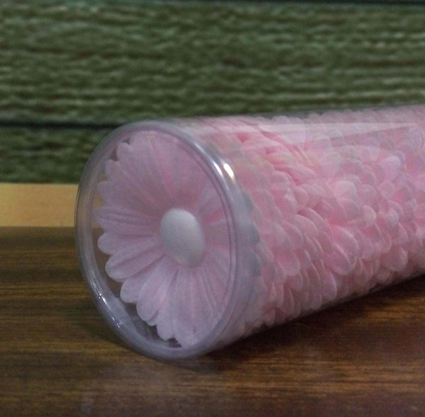 3D Edible Wafer Paper Pink Double Daisy - No Dairy No Nut Cake Decor
