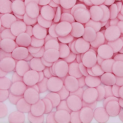 Pink Confetti 10MM Big Sequins - Nuts Free Sprinkles Cake Decoration (Top 14 Allergen Free, Naturally Sourced Ingredients, Plant-based, Clean Label Free From GMO, Hydrogenated Fat, Palm oil, Certified Vegan, BRC, Kosher, Halal & FDA)