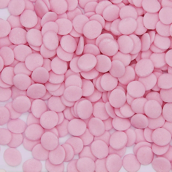 Pink Confetti 8MM Big Sequins - No Gluten Natural Ingredient Sprinkles