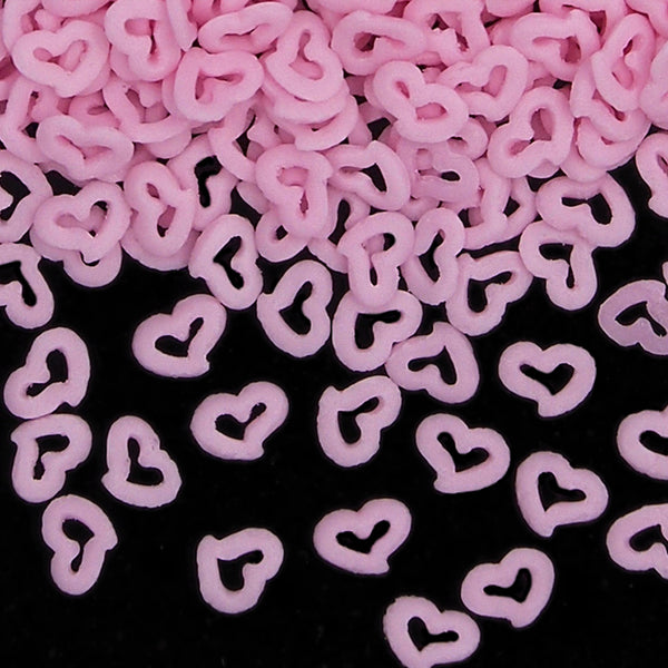 Pink Confetti Angel Heart - Nuts Free Clean Label Sprinkles Cake Decor