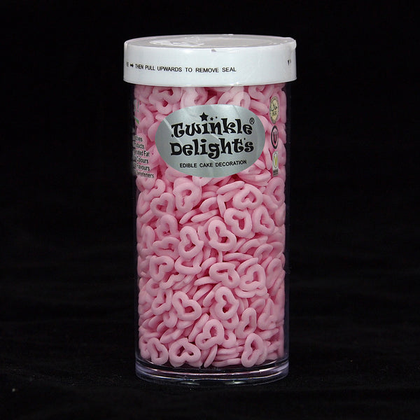 Pink Confetti Angel Heart - Nuts Free Clean Label Sprinkles Cake Decor