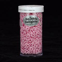Pink Confetti Angel Heart - Nuts Free Clean Label Sprinkles Cake Decor (Top 14 Allergen Free, Naturally Sourced Ingredients, Plant-based, Free From GMO, Hydrogenated Fat, Palm oil, Certified Vegan, BRC, Kosher, Halal & FDA)