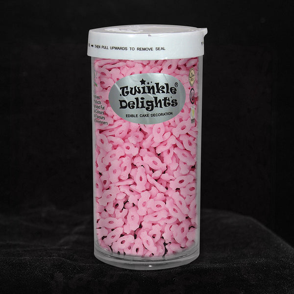Pink Confetti Candy - Gluten Free Nuts Free Halal Sprinkels For Cake