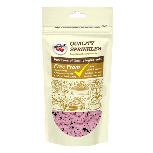 Pink Confetti Dinosaur - No Gluten No Nuts Halal Sprinkles Cake Decor