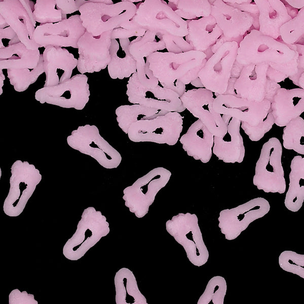 Pink Confetti Footprint - Kosher Certified Clean Label Sprinkles