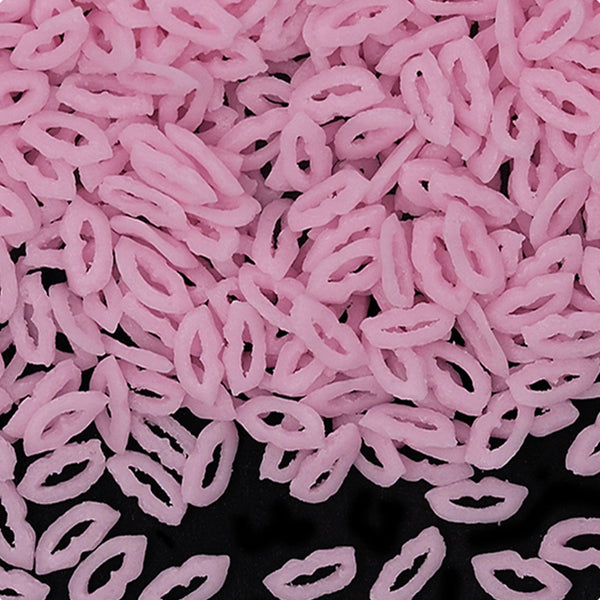 Pink Confetti Lips - Nuts Free No Gluten Kosher Certified Sprinkles