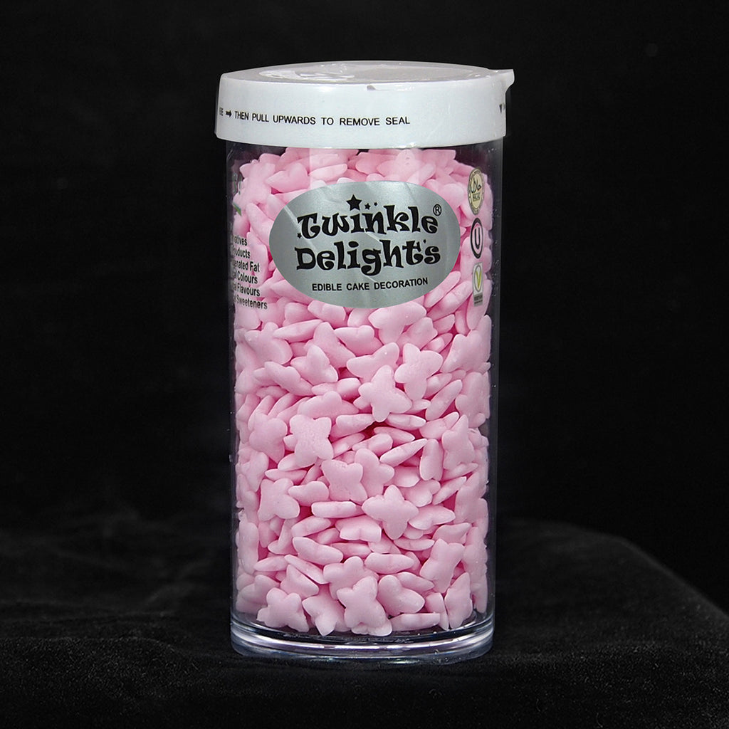 Pink Confetti Little Butterfly - Dairy Free Kosher Certified Sprinkles