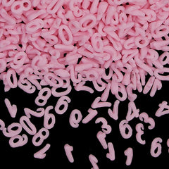Pink Confetti Number - Halal Certifed Gluten Free Sprinkles For Cake (Top 14 Allergen Free, Naturally Sourced Ingredients, Plant-based, Clean Label Free From GMO, Hydrogenated Fat, Palm oil, Vegan, BRC, Kosher & FDA)