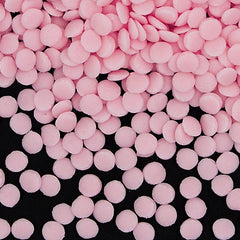 Pink Confetti Sequins - Dairy Free Halal Sprinkles Cake Decoration (Top 14 Allergen Free, Naturally Sourced Ingredients, Plant-based, Clean Label Free From GMO, Hydrogenated Fat, Palm oil, Certified Vegan, BRC, Kosher & FDA)