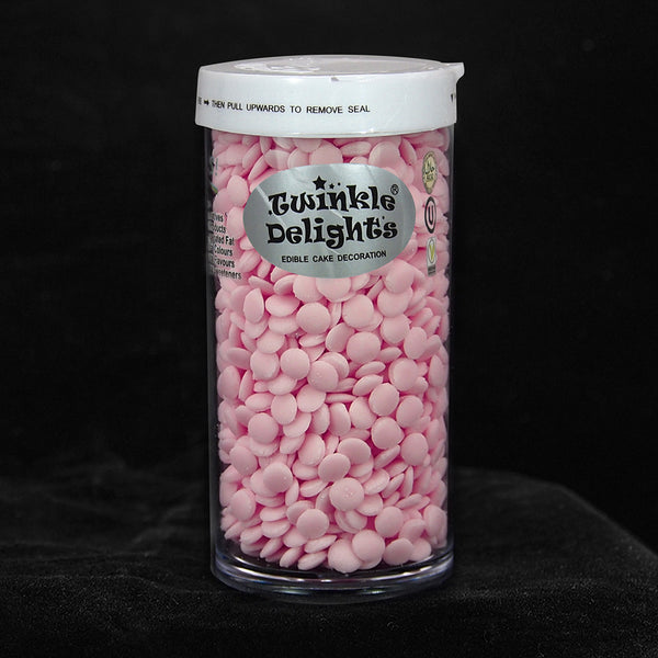 Pink Confetti Sequins - Dairy Free Halal Sprinkles Cake Decoration