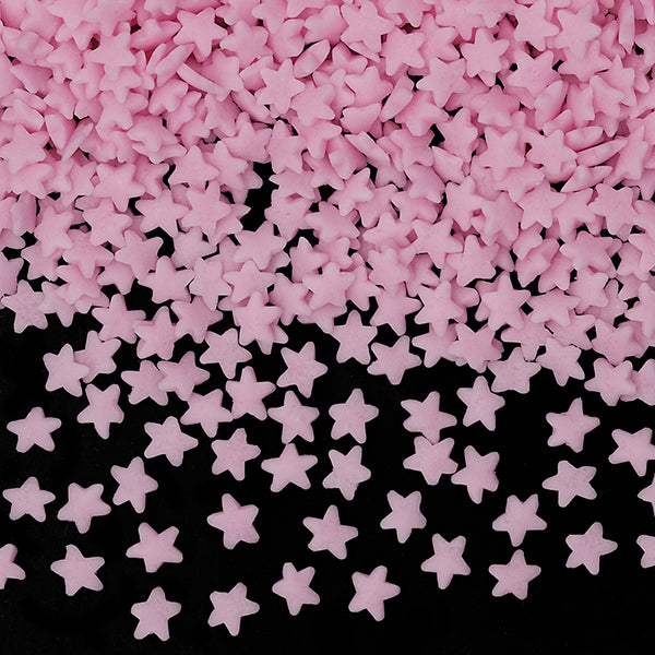 Pink Confetti Star - Gluten Free Soya Free Halal Certified Sprinkles