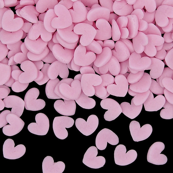 Pink Confetti Super Heart -  Gluten Free Soya Free Sprinkles For Cake