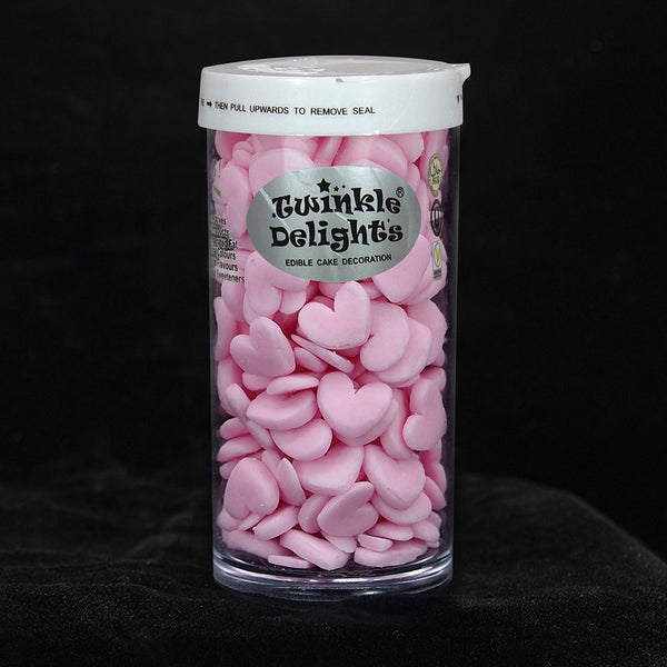 Pink Confetti Super Heart -  Gluten Free Soya Free Sprinkles For Cake
