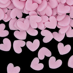Pink Confetti Super Heart -  Gluten Free Soya Free Sprinkles For Cake (Top 14 Allergen Free, Naturally Sourced Ingredients, Plant-based, Clean Label Free From GMO, Hydrogenated Fat, Palm oil, Certified Vegan, BRC, Kosher, Halal & FDA)