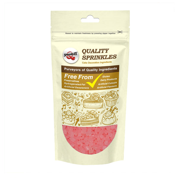 Pink Sparkling Sugar - No Gluten Soya Free Halal Certified Sprinkles