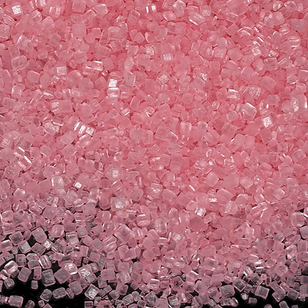 Pink Sugar Crystals - No Dairy No Nut Halal Sprinkles Cake Decoration