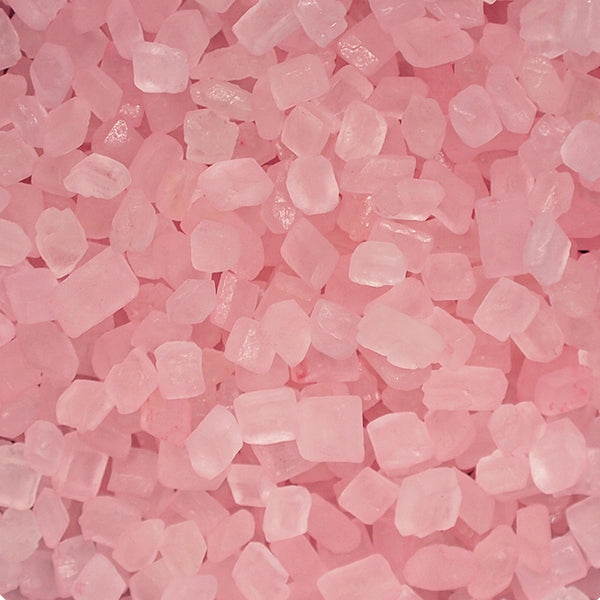 Pink Sugar Rocs - Nuts Free Clean Label Sprinkles Cake Decorations
