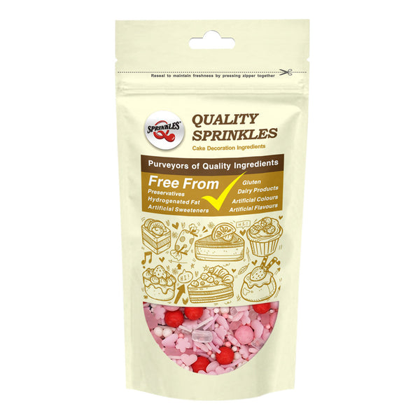 Pink Symphony -A - Dairy Free Kosher Certified Sprinkles Blend For Cake