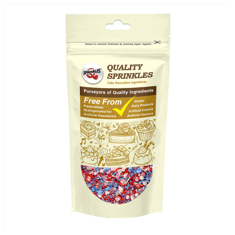 Power of Love - Dairy Free Clean Lable Sprinkles Mix Cake Decoration