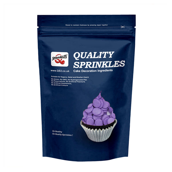 Purple Confetti 10MM Big Sequins -Gluten Free Vegan Sprinkles For Cake