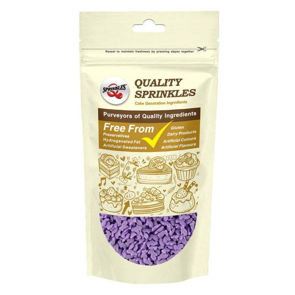 Purple Confetti Rabbit - Nuts Free Kosher Certified Sprinkles For Cake