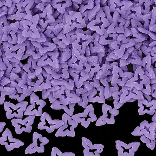 Purple Confetti Butterfly - Nuts Free Natural Ingredients Sprinkles