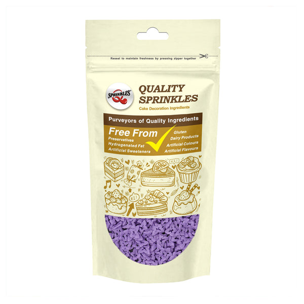 Purple Confetti Butterfly - Nuts Free Natural Ingredients Sprinkles