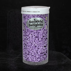 Purple Confetti Candy - Nuts Free Kosher Certified Sprinkles For Cake (Top 14 Allergen Free, Naturally Sourced Ingredients, Plant-based, Clean Label Free From GMO, Hydrogenated Fat, Palm oil, Vegan, BRC, Halal & FDA)