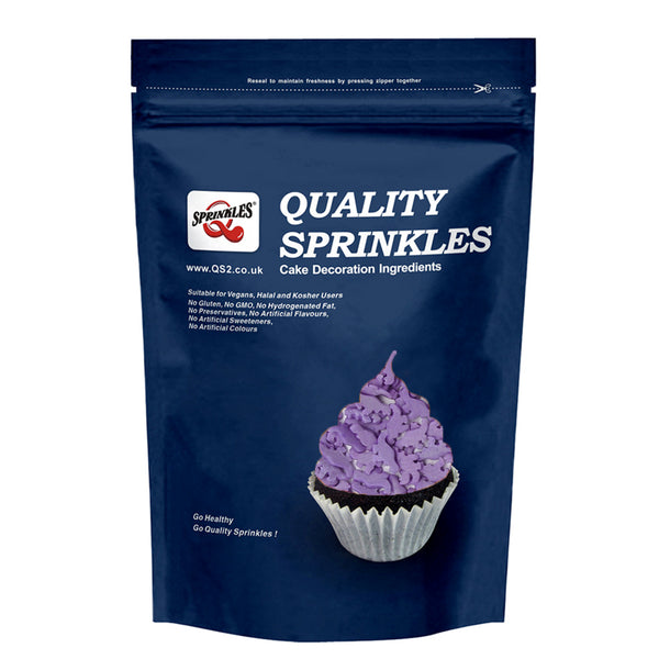 Purple Confetti Dinosaur - Kosher Certified No Nuts Sprinkles For Cake