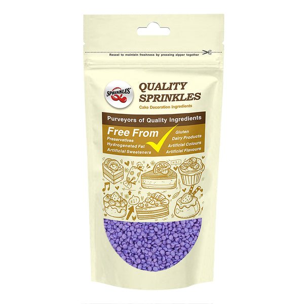 Purple Confetti Dots - Natural Ingredients Kosher Certified Sprinkles