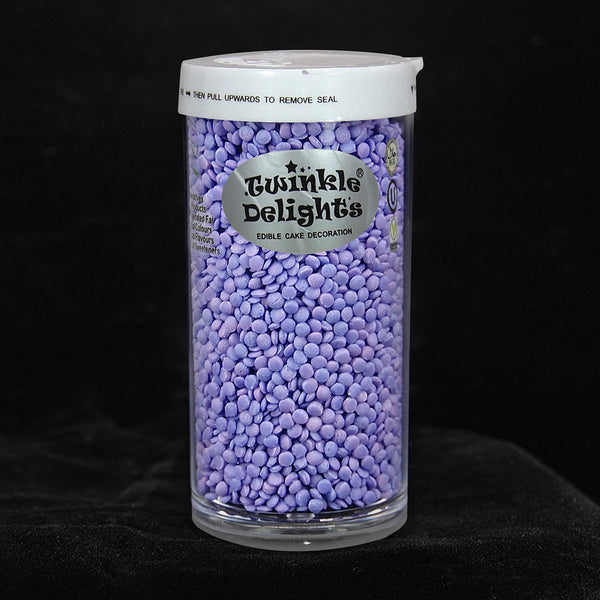 Purple Confetti Dots - Natural Ingredients Kosher Certified Sprinkles