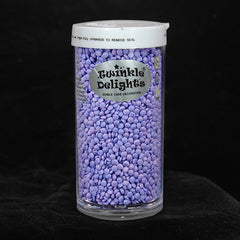 Purple Confetti Dots - Natural Ingredients Kosher Certified Sprinkles (Top 14 Allergen Free,  Plant-based, Clean Label Free From GMO, Hydrogenated Fat, Palm oil, Vegan, BRC, Halal & FDA)
