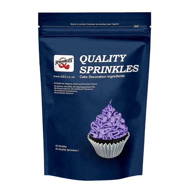 Purple Confetti Footprint - No Nut Kosher Certified Sprinkles For Cake