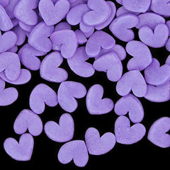 Purple Confetti Super Heart - Nuts Free Kosher Certified Sprinkles (Top 14 Allergen Free, Naturally Sourced Ingredients, Plant-based, Clean Label Free From GMO, Hydrogenated Fat, Palm oil, Vegan, BRC, Halal & FDA)