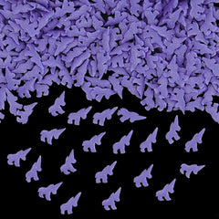Purple Confetti Unicorn - Clean Label Halal Sprinkles Cake Decoration (Top 14 Allergen Free, Naturally Sourced Ingredients, Plant-based, Free From GMO, Hydrogenated Fat, Palm oil, Certified Vegan, BRC, Kosher & FDA)