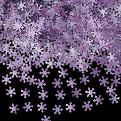 Purple Glitter Snowflakes - Gluten Free Halal Edible Cake Decoration (Top 14 Allergen Free, Naturally Sourced Ingredients, Plant-based, Clean Label Free From GMO, Hydrogenated Fat, Palm oil, Certified Vegan, BRC, Kosher & FDA)