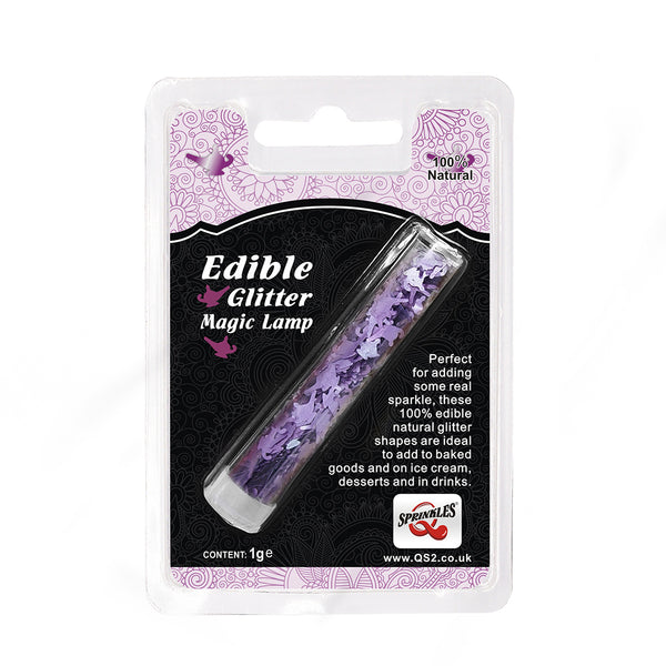 Purple Glitter Magic Lamps - Dairy Free Kosher Certified Edible Decor