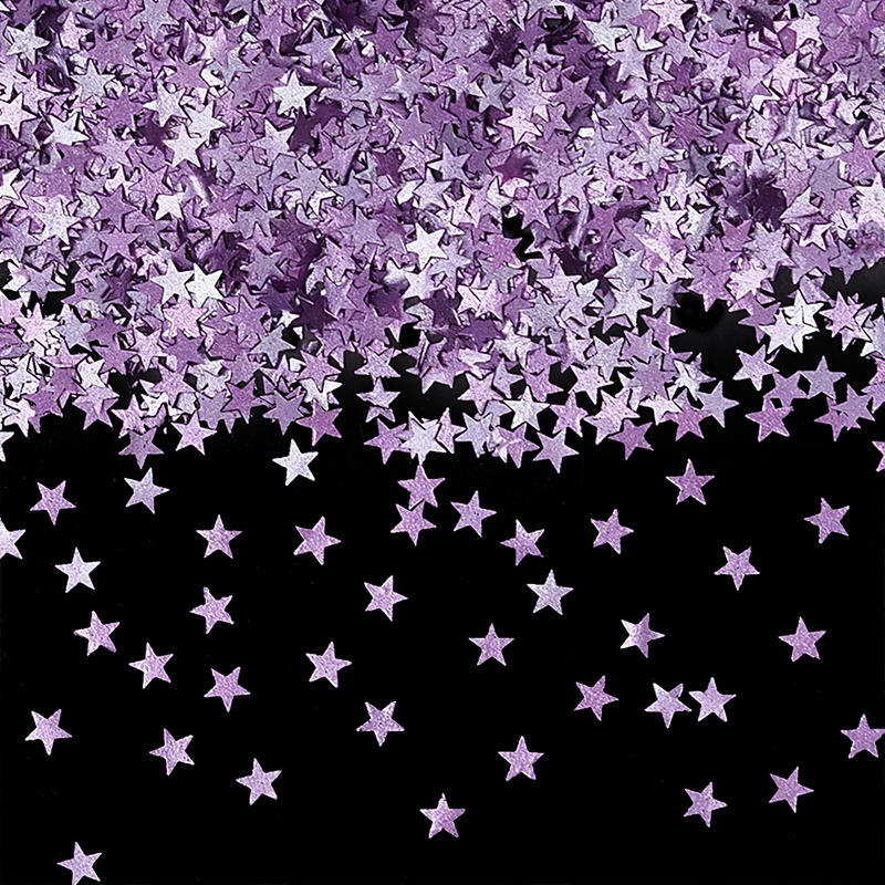 Pretty in Pink Stars Edible Glitter Shapes