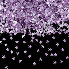 Purple Glitter Stars - Soya Free Dairy Free Vegan Edible Decoration (Top 14 Allergen Free, Naturally Sourced Ingredients, Plant-based, Clean Label Free From GMO, Hydrogenated Fat, Palm oil, BRC, Kosher, Halal & FDA)